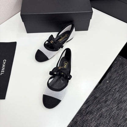 Chanel 2025 Hollow Bow Ballet Flats – 2025 Collection