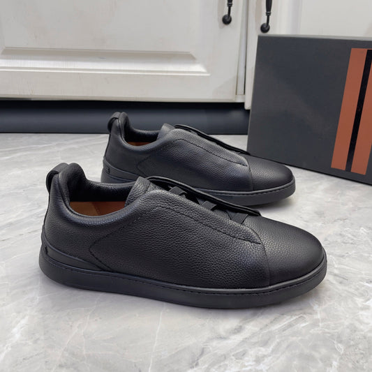 Zegna Triple Stitch Low-Top Sneakers
