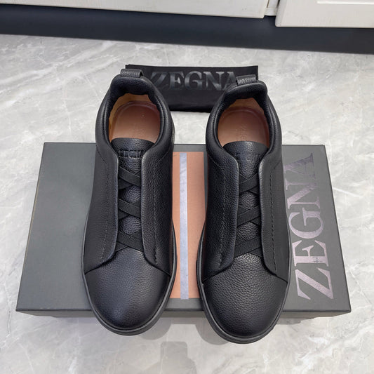 Zegna Triple Stitch Low-Top Sneakers