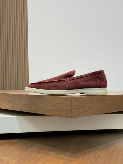 Loro Piana Suede Leather Slip-On Loafers – Unisex
