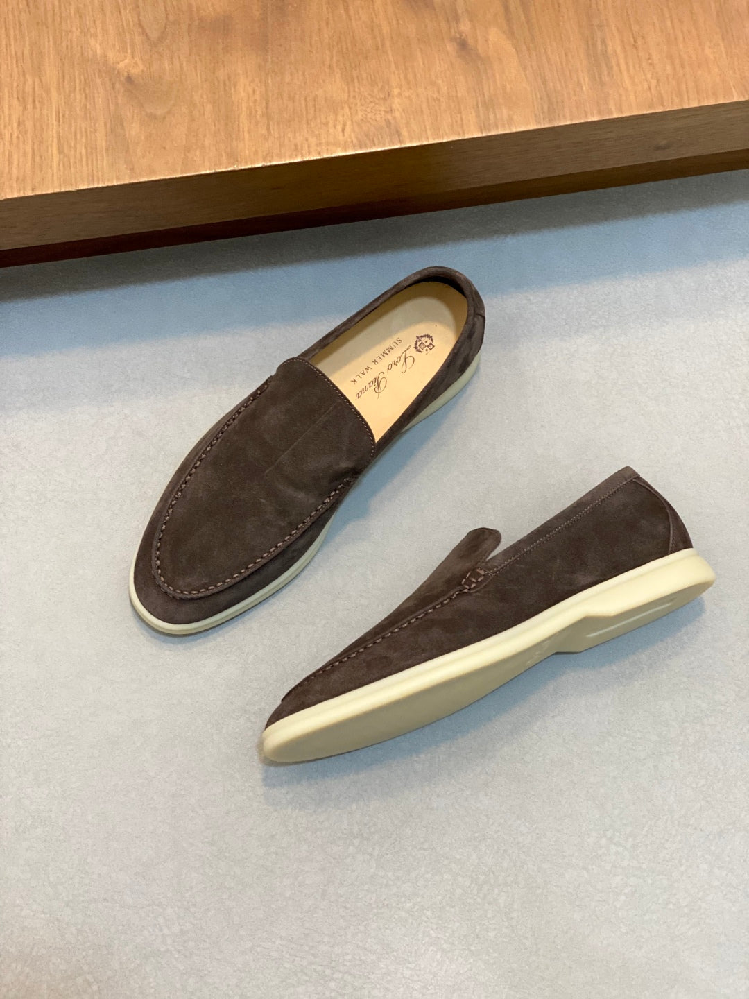 Loro Piana Suede Leather Slip-On Loafers – Unisex