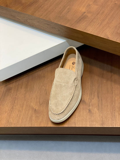 Loro Piana Suede Leather Slip-On Loafers – Unisex