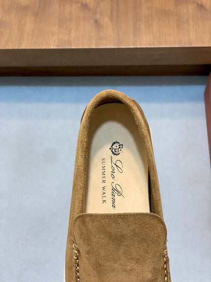Loro Piana Suede Leather Slip-On Loafers – Unisex