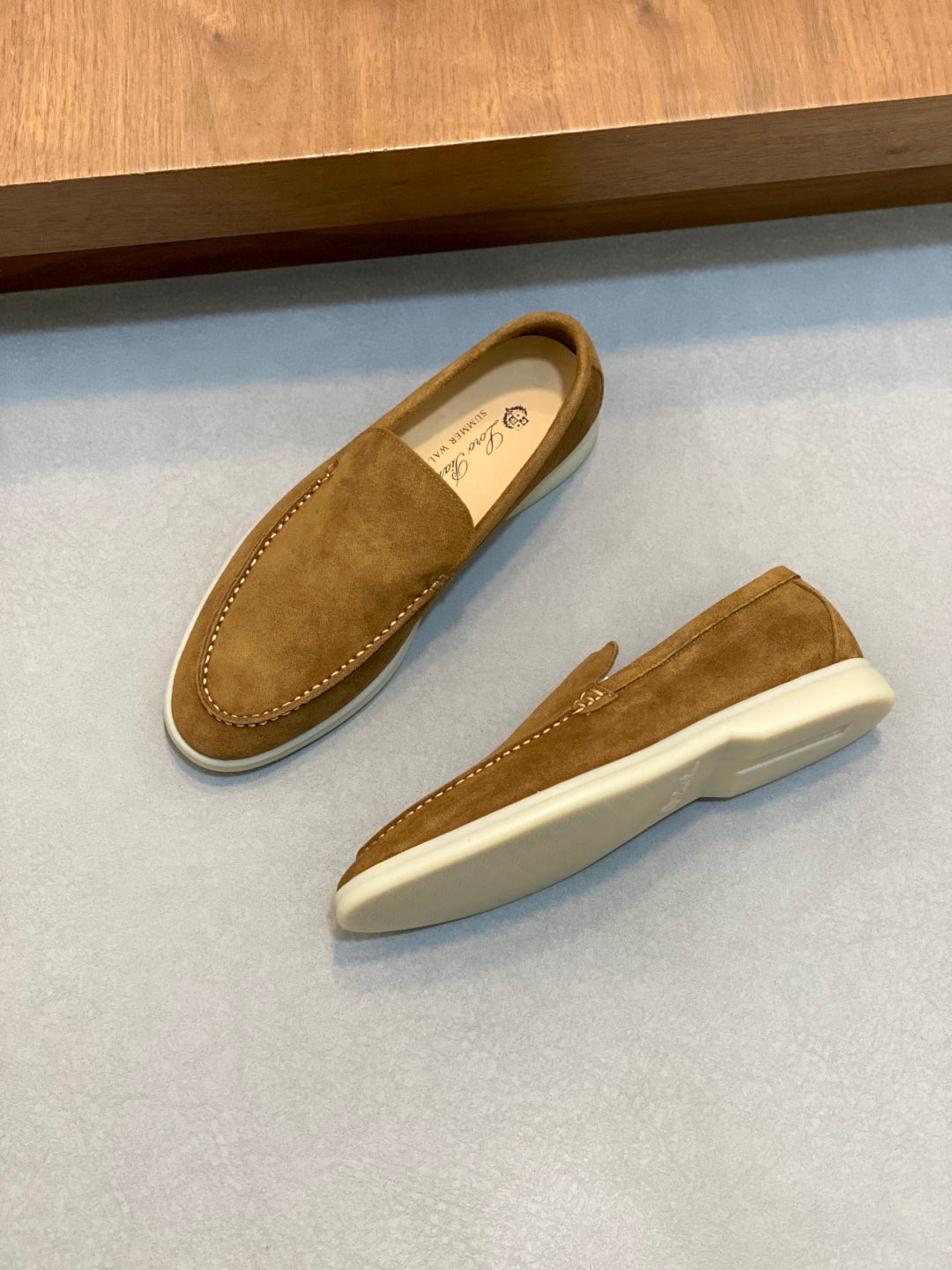 Loro Piana Suede Leather Slip-On Loafers – Unisex