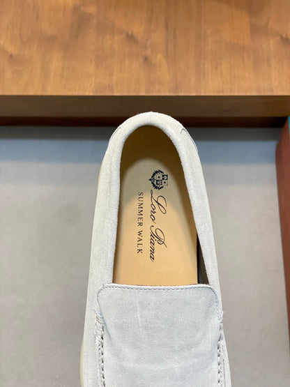 Loro Piana Suede Leather Slip-On Loafers – Unisex