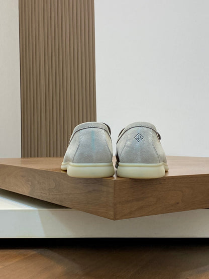 Loro Piana Suede Leather Slip-On Loafers – Unisex