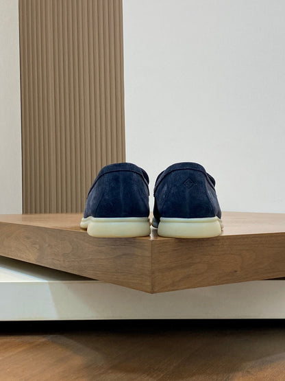 Loro Piana Suede Leather Slip-On Loafers – Unisex