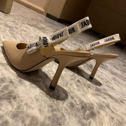 Dior J'Adior Technical Fabric Slingback Pumps