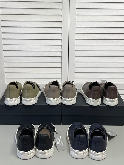 Zegna SECONDSKIN Triple Stitch Low-Top Sneakers