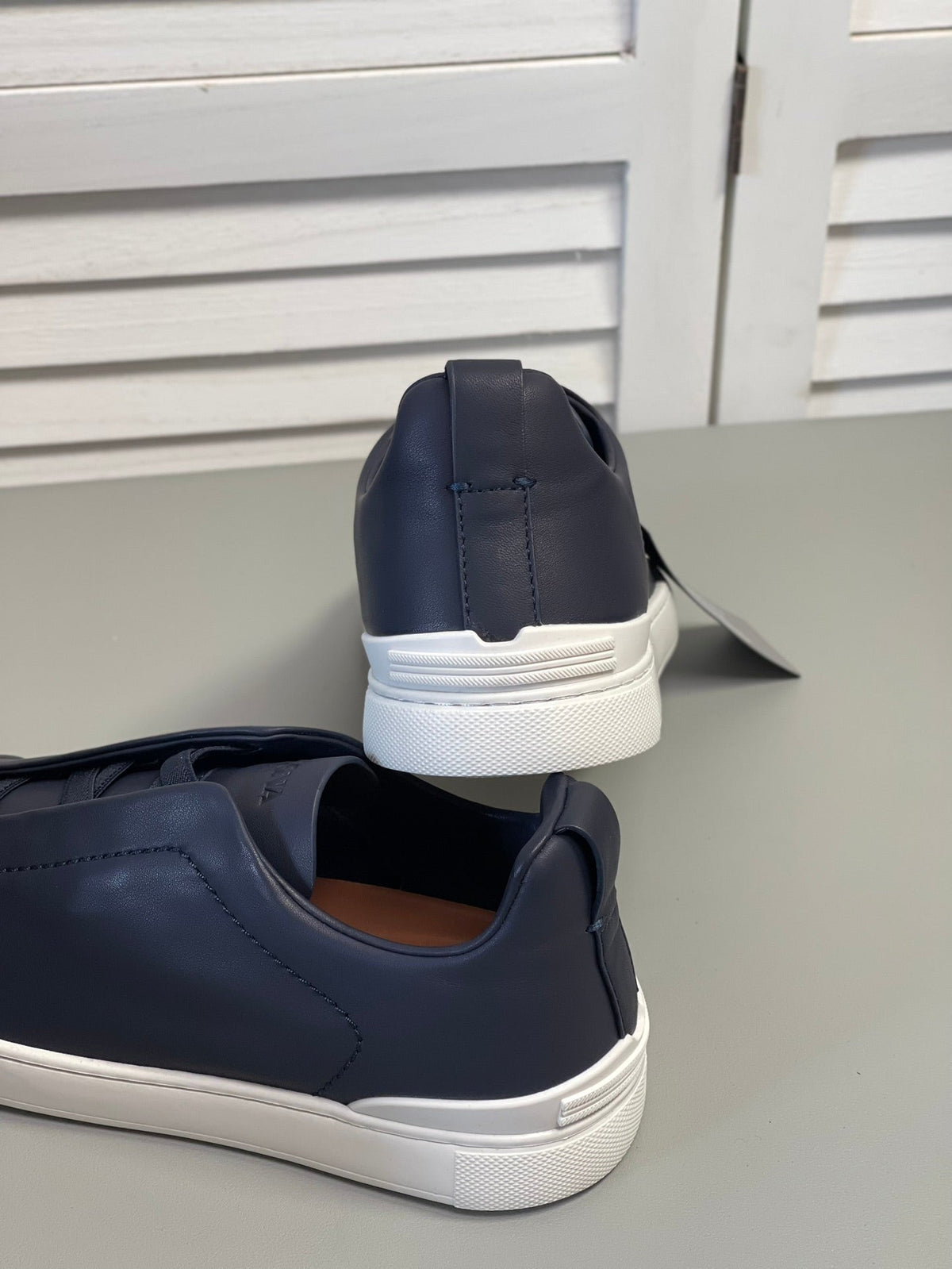 Zegna SECONDSKIN Triple Stitch Low-Top Sneakers