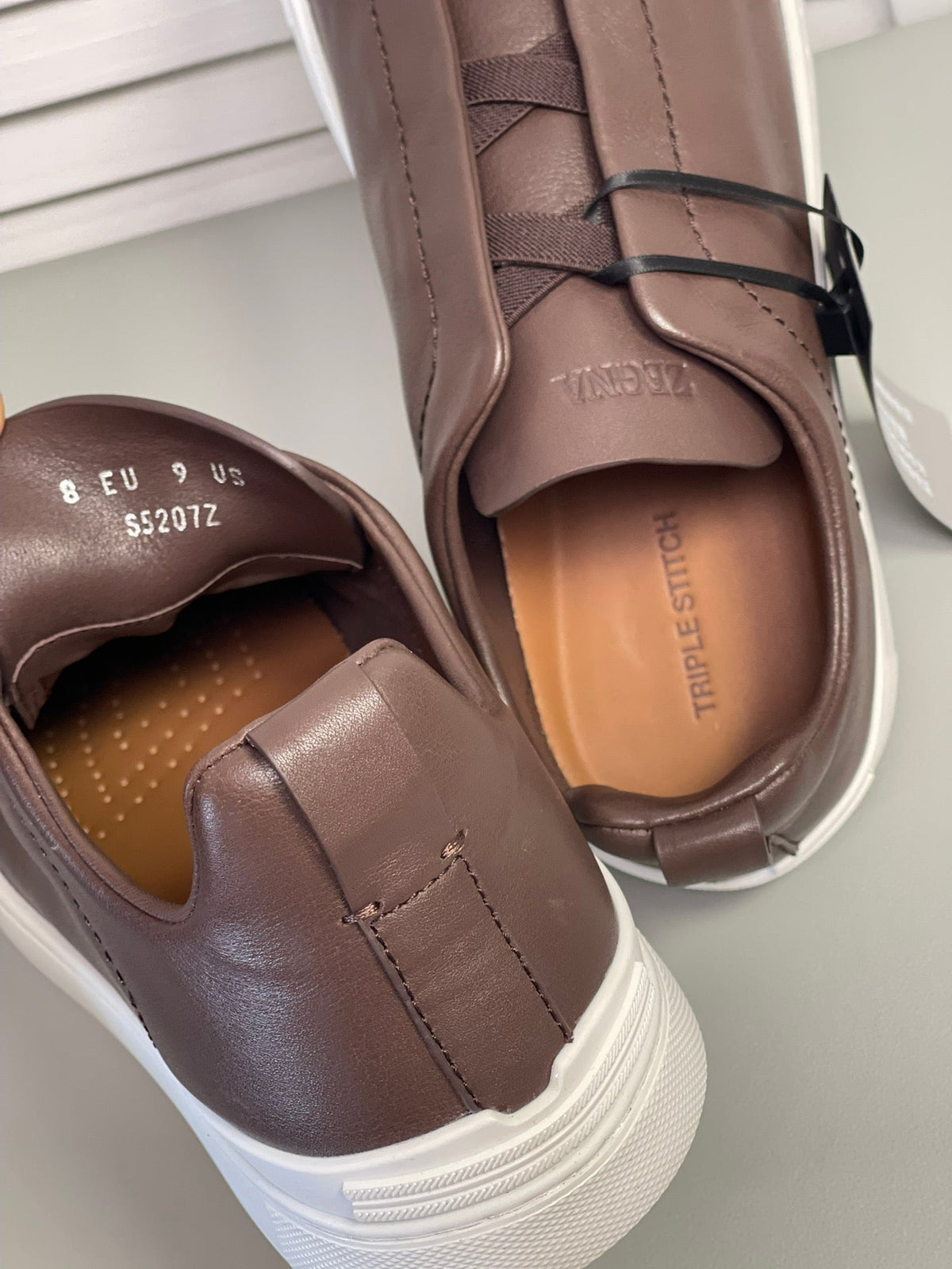 Zegna SECONDSKIN Triple Stitch Low-Top Sneakers