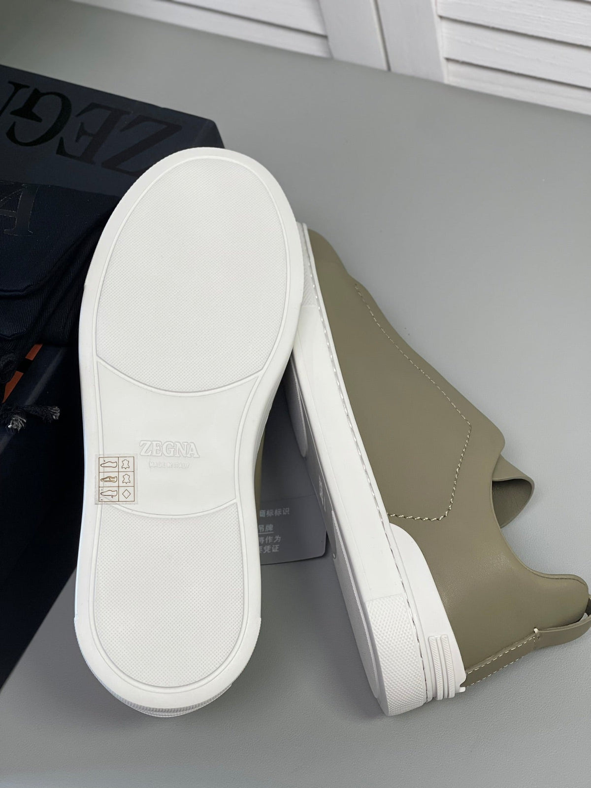 Zegna SECONDSKIN Triple Stitch Low-Top Sneakers