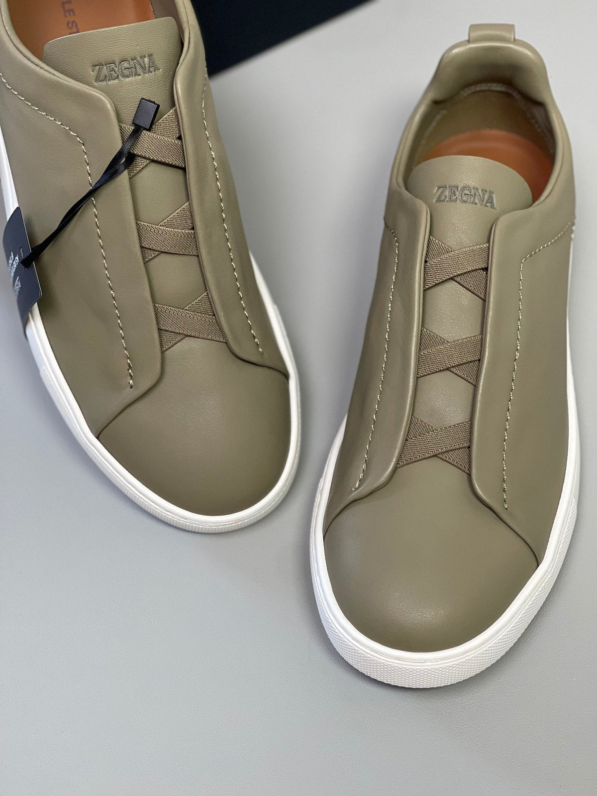 Zegna SECONDSKIN Triple Stitch Low-Top Sneakers