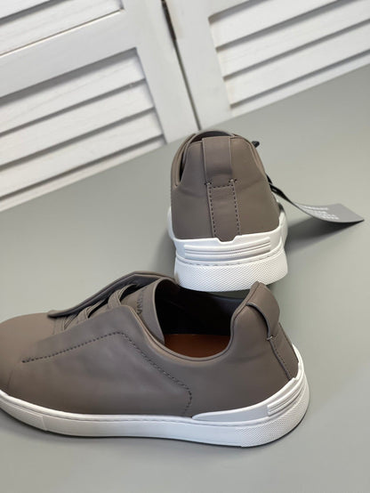 Zegna SECONDSKIN Triple Stitch Low-Top Sneakers