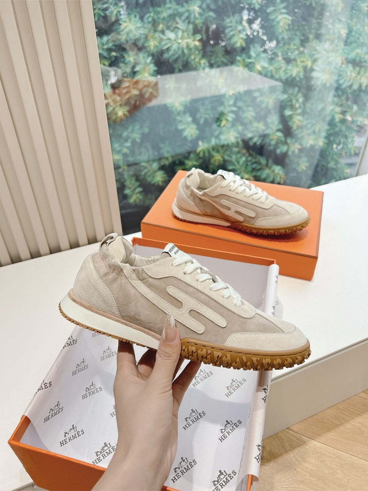 Hermès Bouncing Calfskin Sneakers