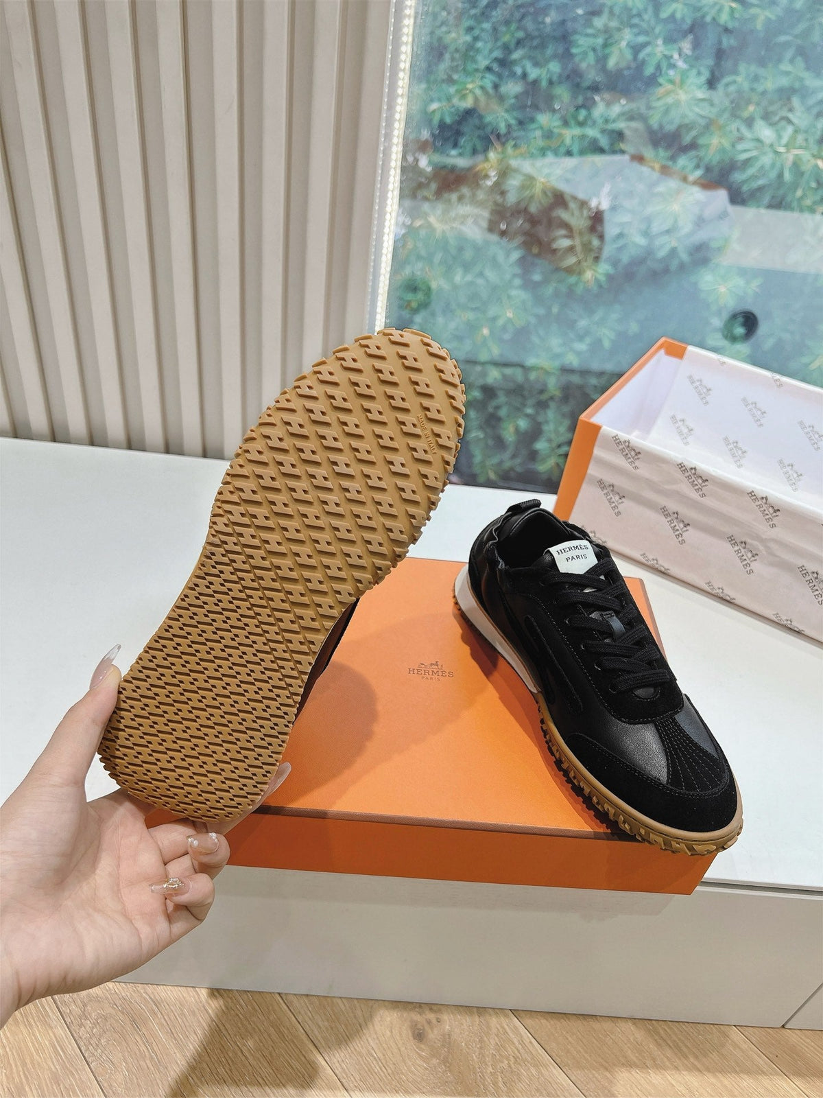 Hermès Bouncing Calfskin Sneakers