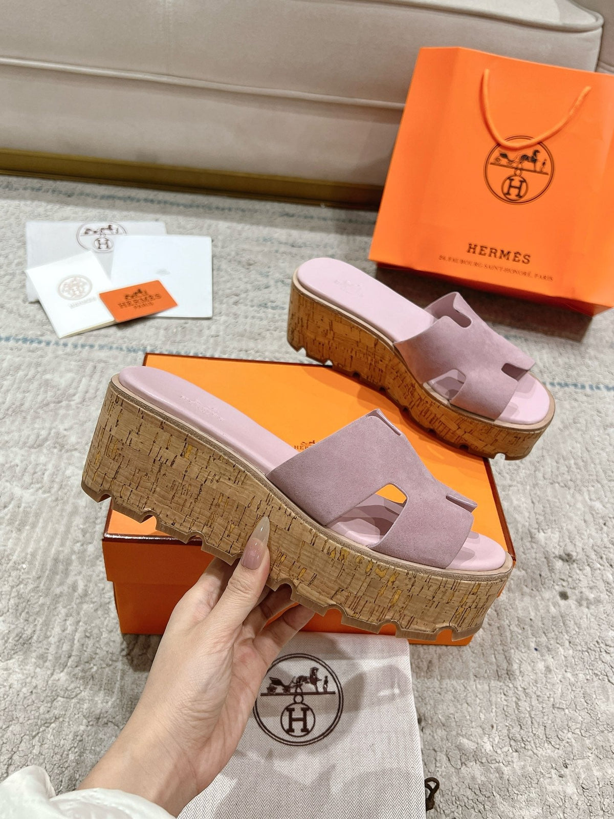 Hermès Wedge Sandals – 2024 Spring/Summer Collection