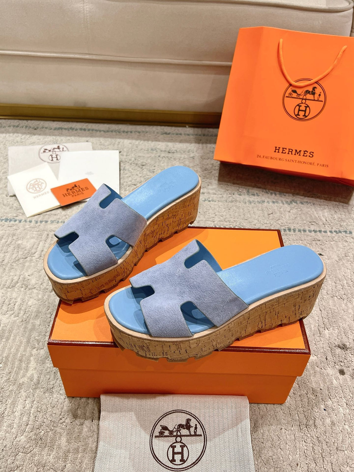 Hermès Wedge Sandals – 2024 Spring/Summer Collection