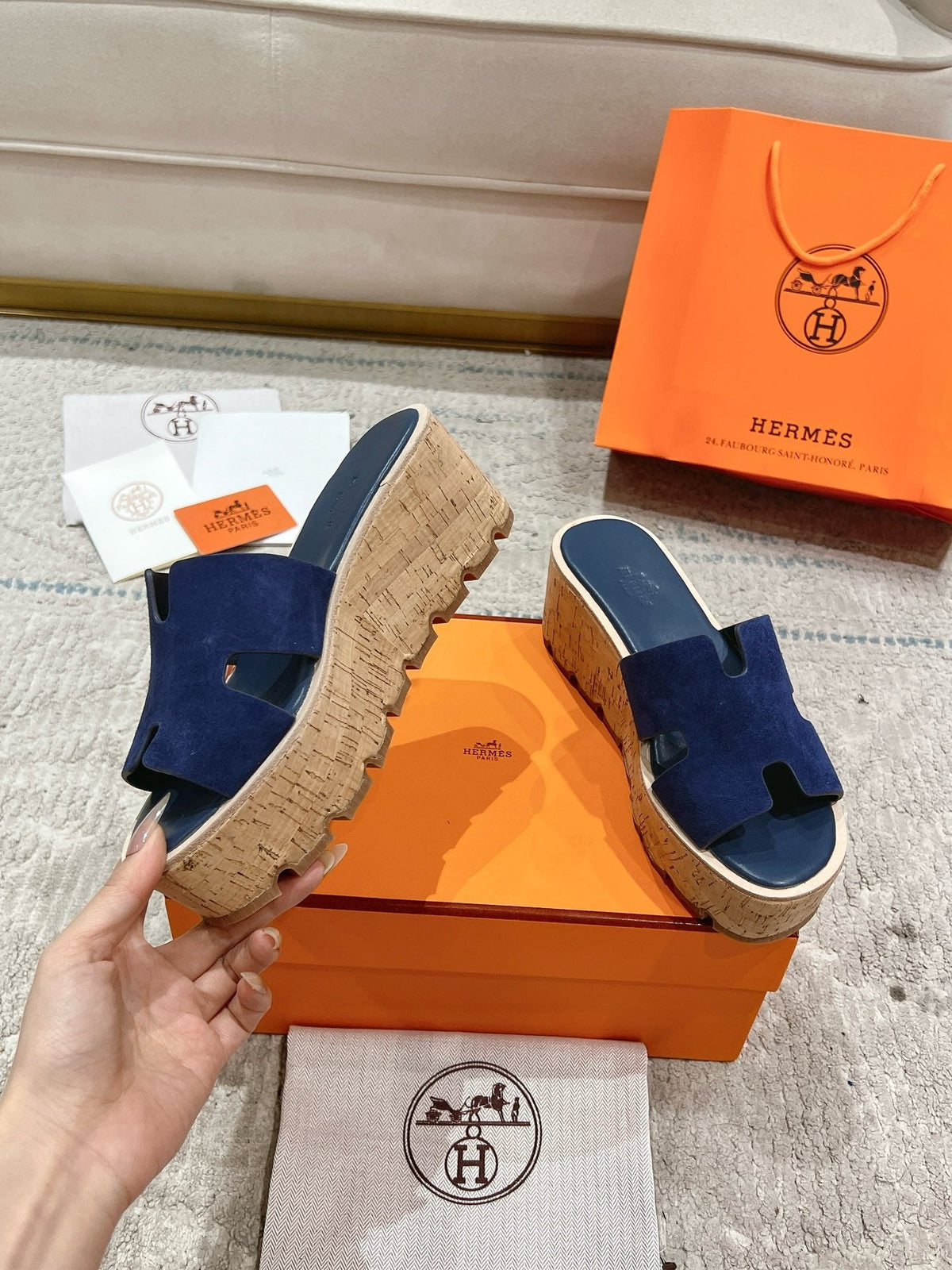 Hermès Wedge Sandals – 2024 Spring/Summer Collection