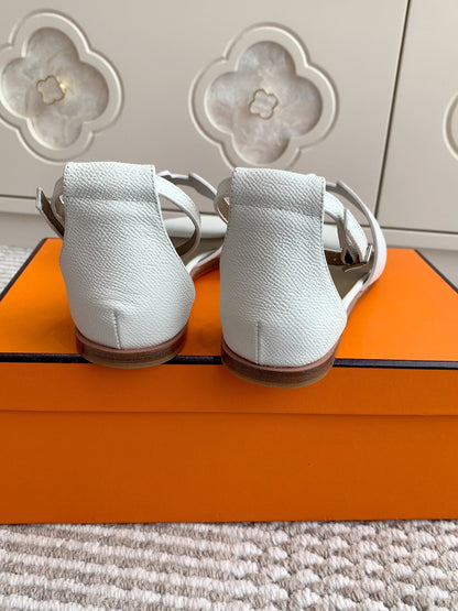 Hermès Santorini Classic H Flat Sandals
