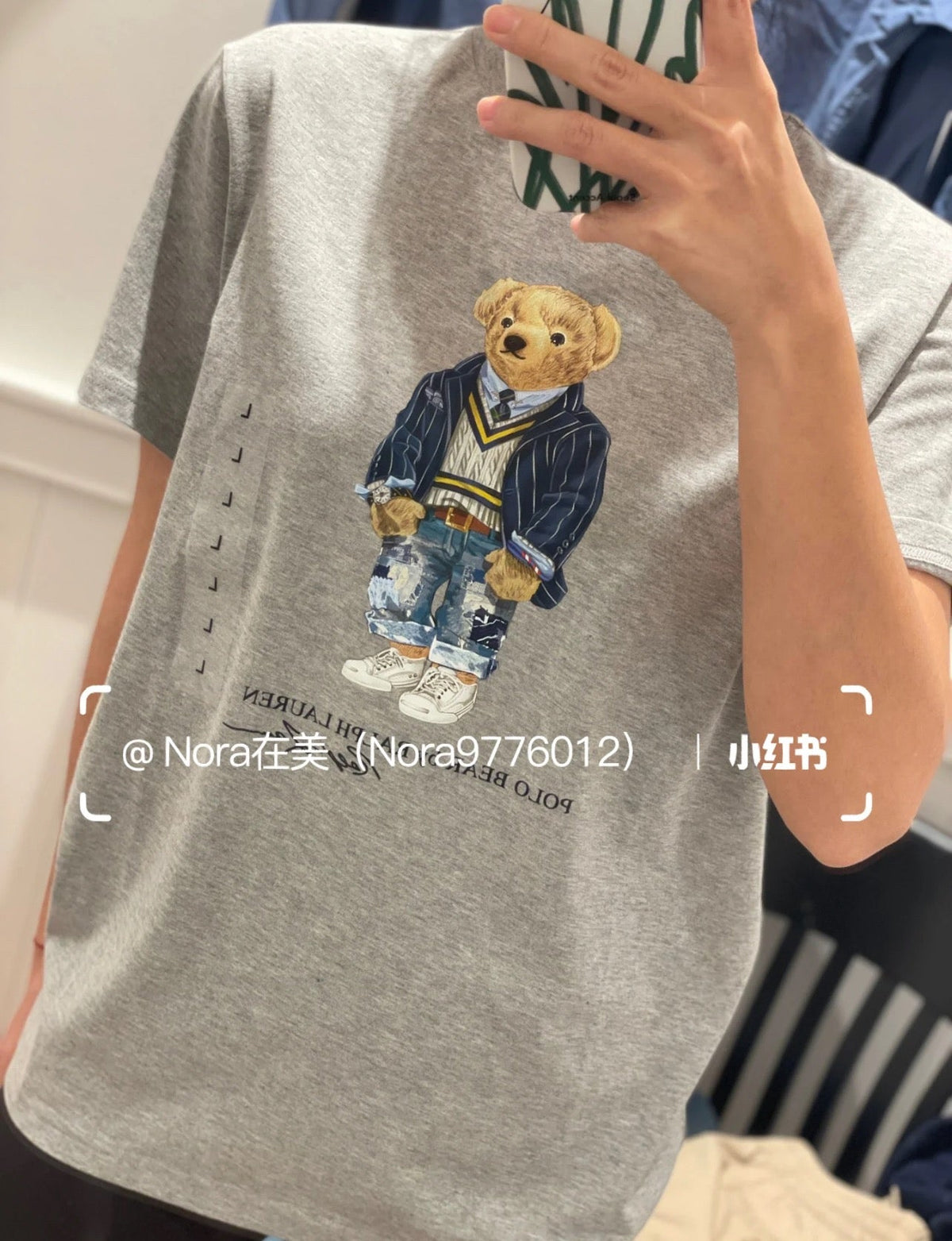 Ralph Lauren Classic Bear Print Crewneck T-Shirt