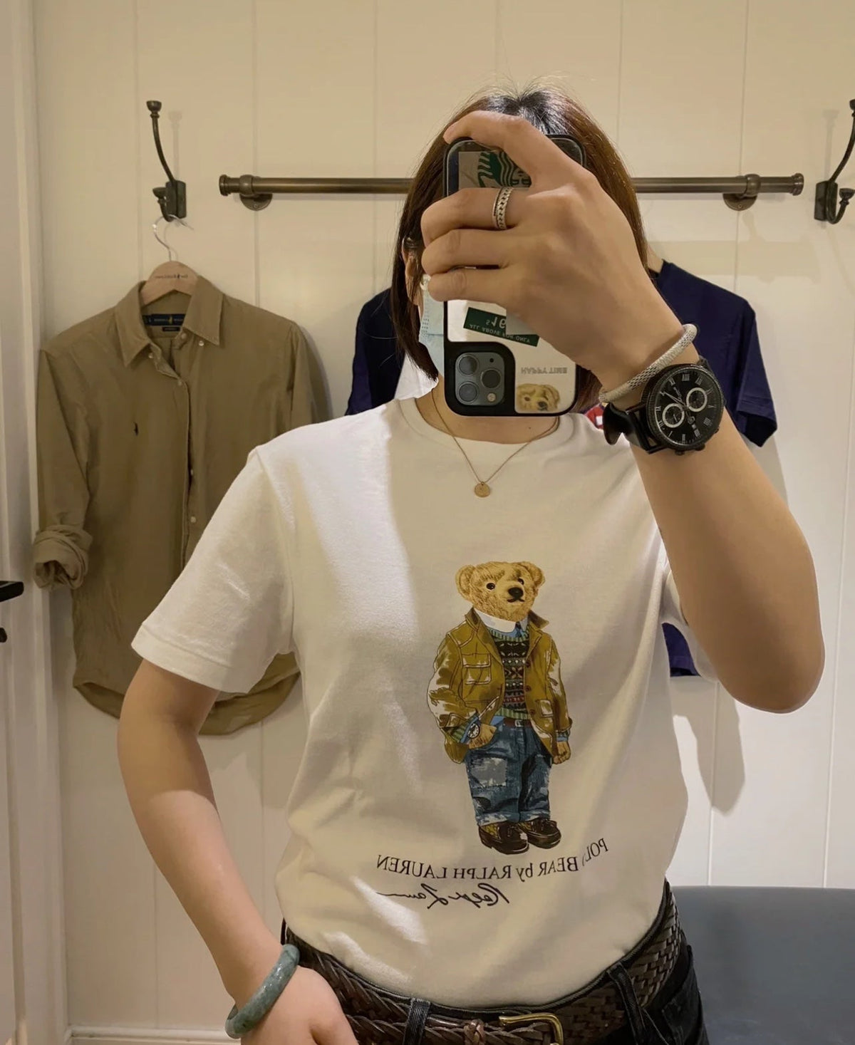 Ralph Lauren Classic Bear Print Crewneck T-Shirt