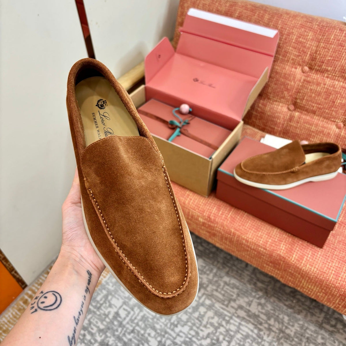 Loro Piana Suede Loafers