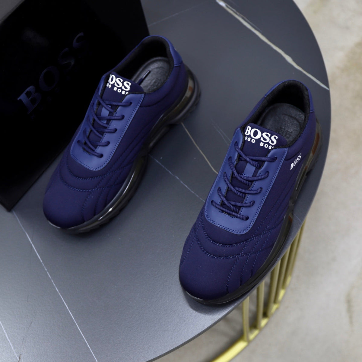 Boss Men's Knit Sport Sneakers