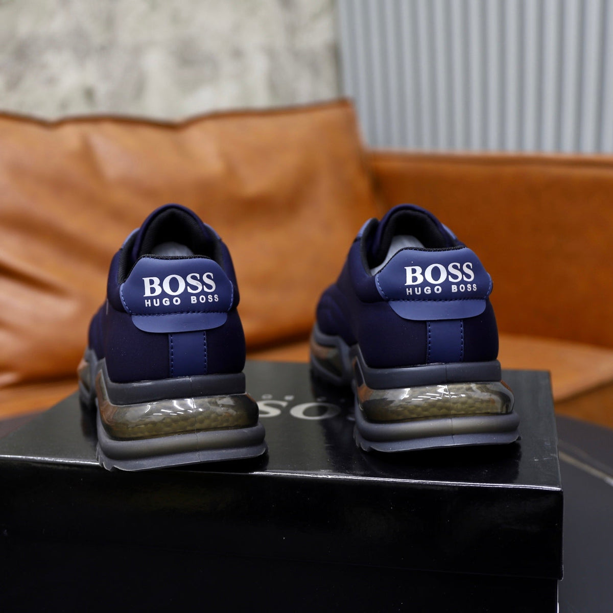 Boss Men's Knit Sport Sneakers
