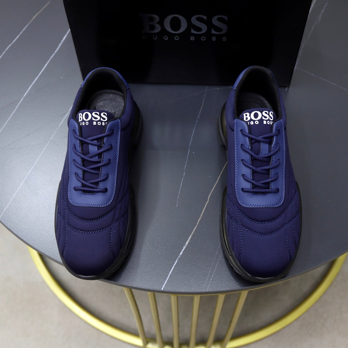 Boss Men's Knit Sport Sneakers