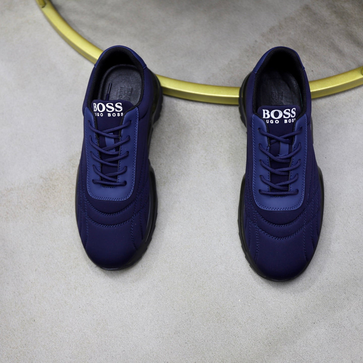 Boss Men's Knit Sport Sneakers