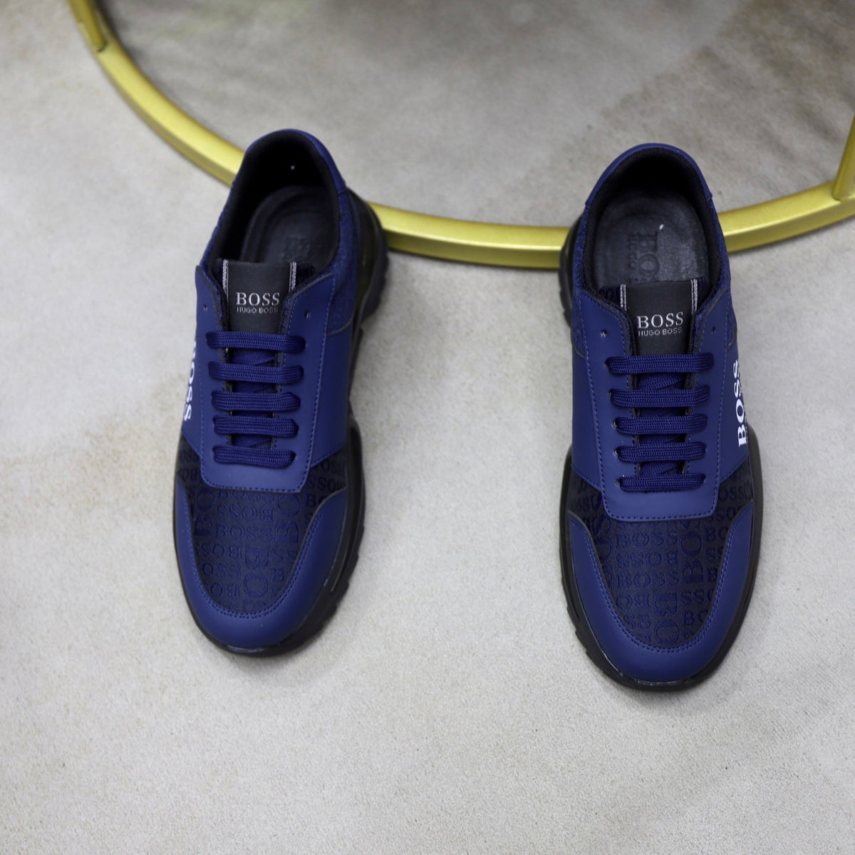 Boss Men's Knit Sport Sneakers