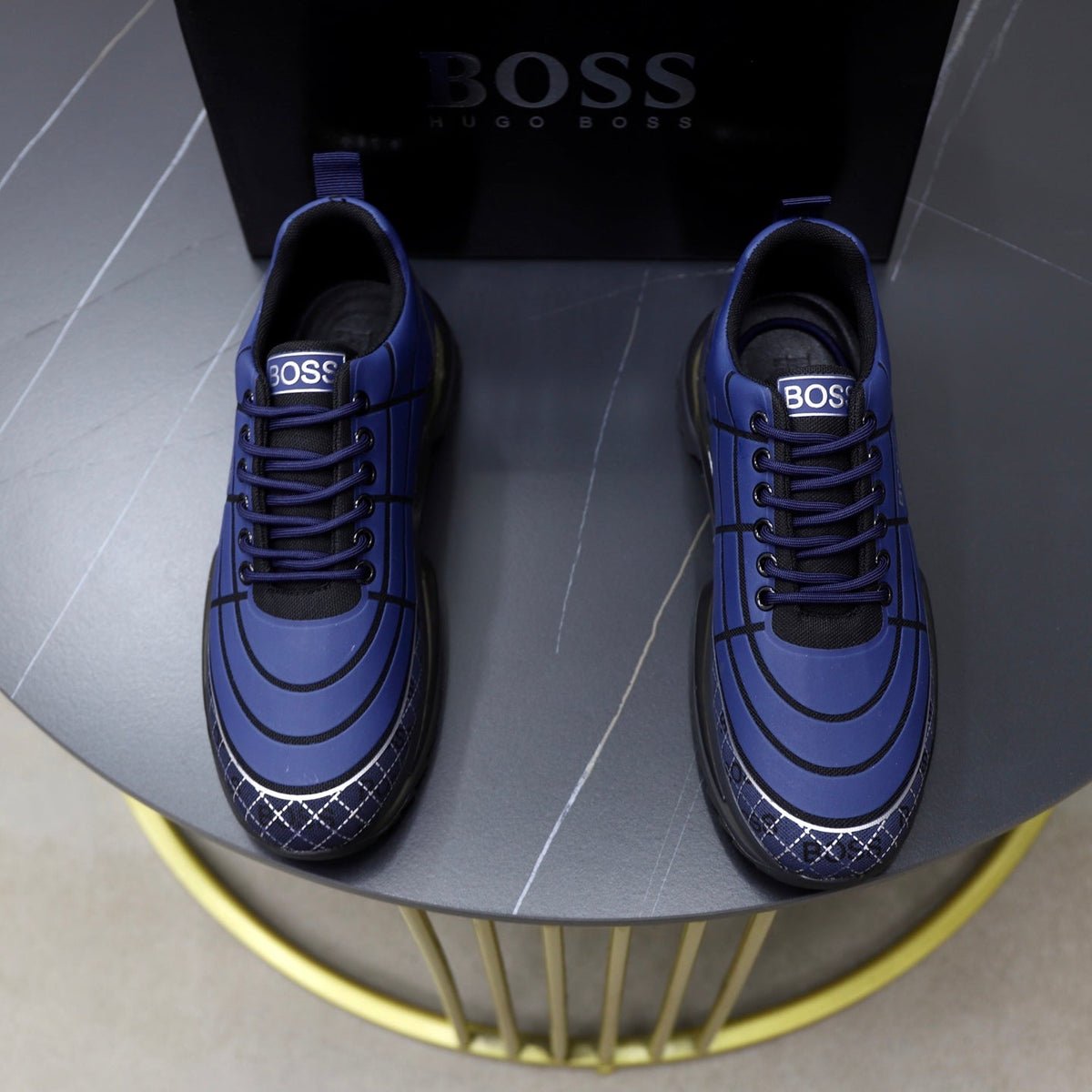 Boss Men's Knit Sport Sneakers