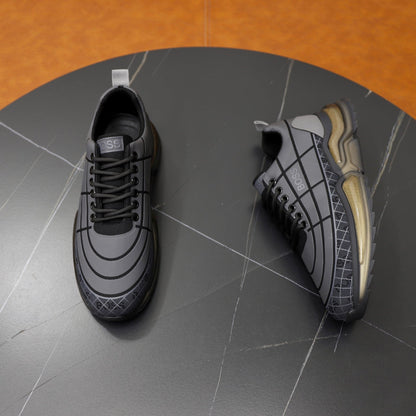 Boss Men's Knit Sport Sneakers