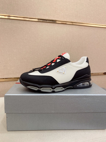 Prada Men's Leather Mesh Sneakers – New Collection