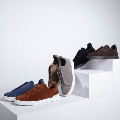 Zegna SECONDSKIN Triple Stitch Low-Top Sneakers