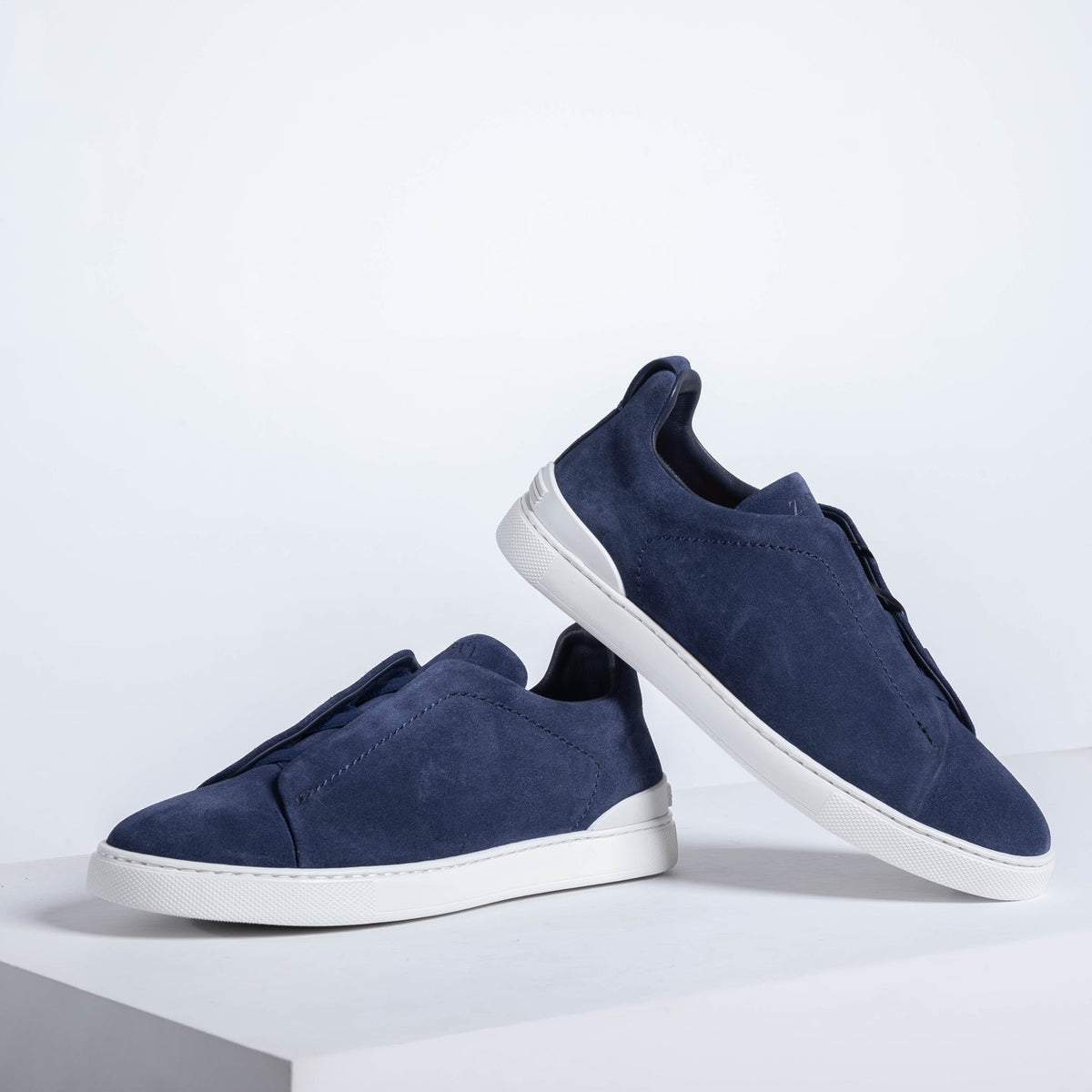 Zegna SECONDSKIN Triple Stitch Low-Top Sneakers