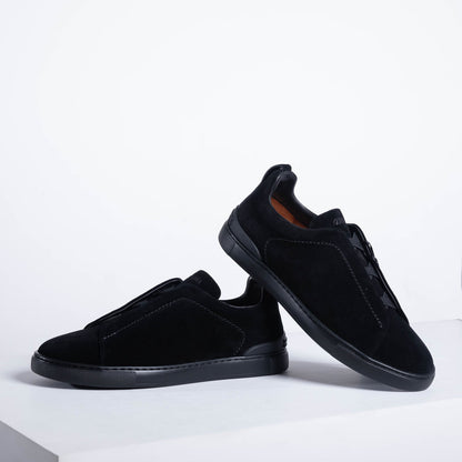 Zegna SECONDSKIN Triple Stitch Low-Top Sneakers