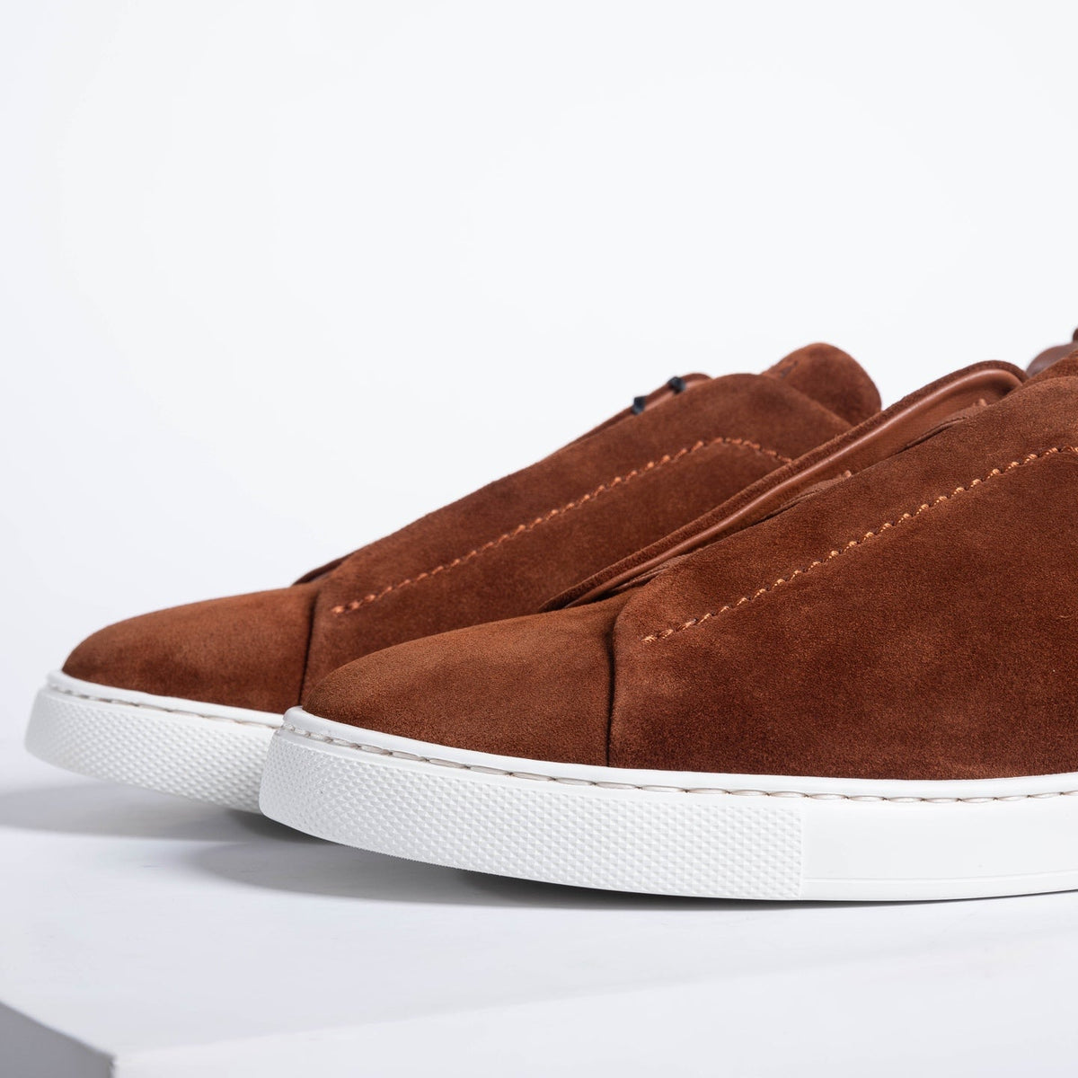 Zegna SECONDSKIN Triple Stitch Low-Top Sneakers
