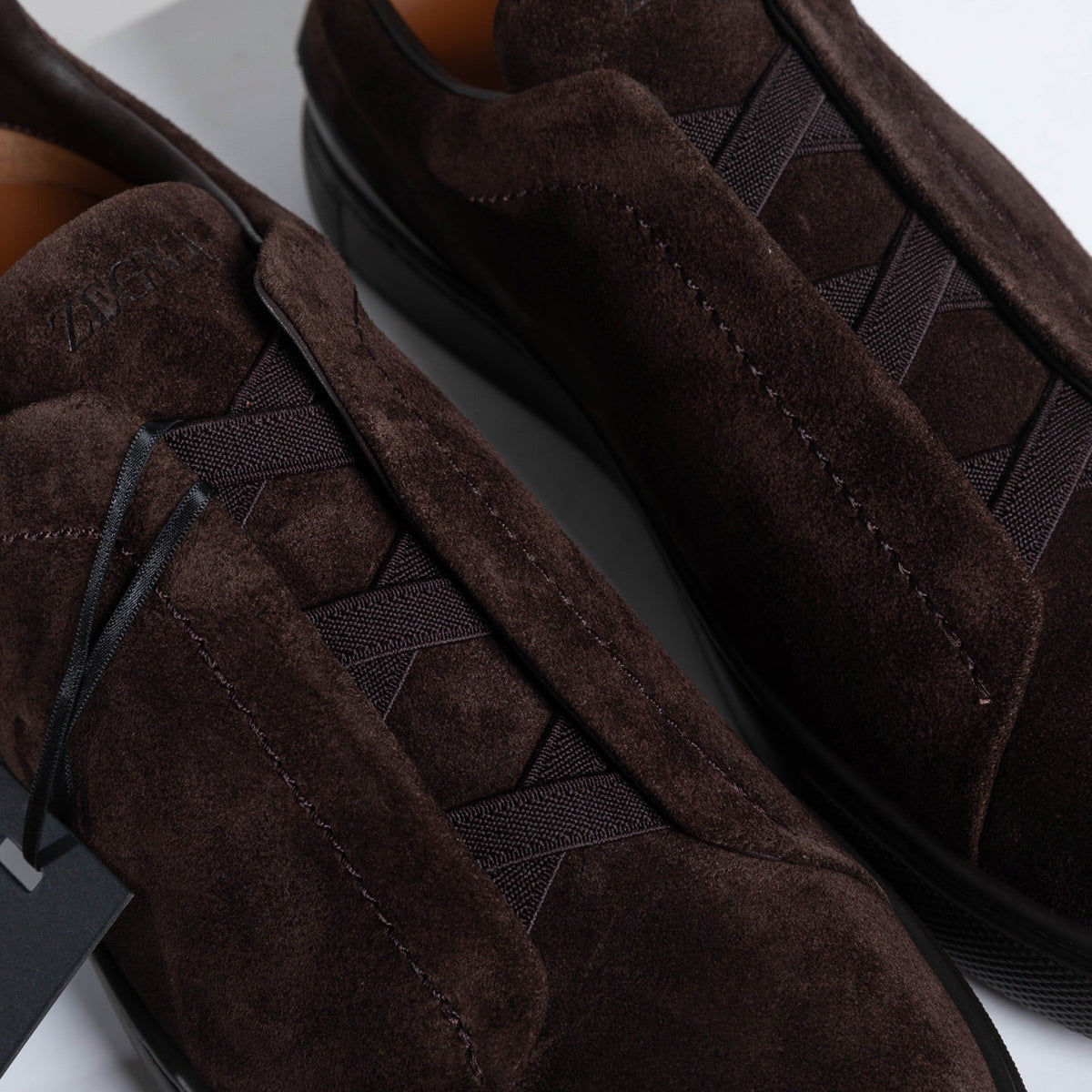 Zegna SECONDSKIN Triple Stitch Low-Top Sneakers