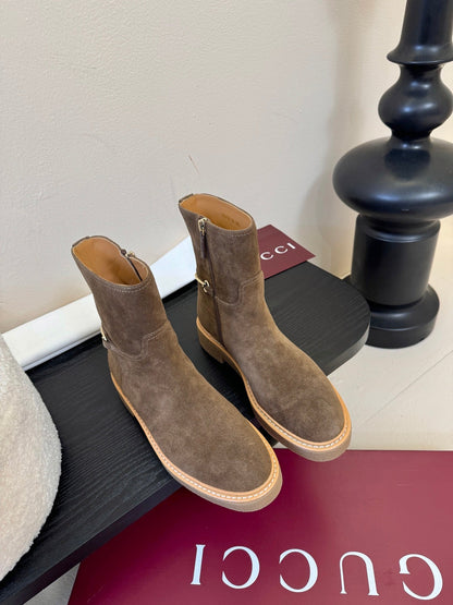 Gucci Runway Suede Boots