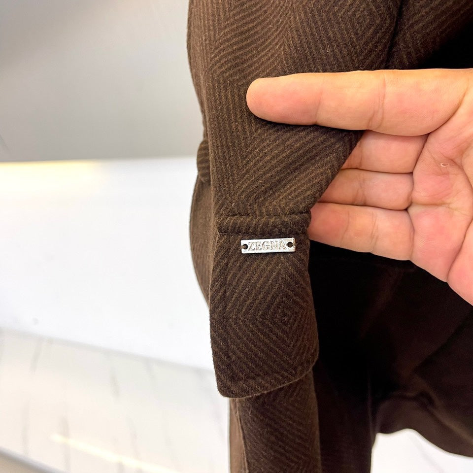Zegna Stand Collar Minimalist Jacket – 25SS