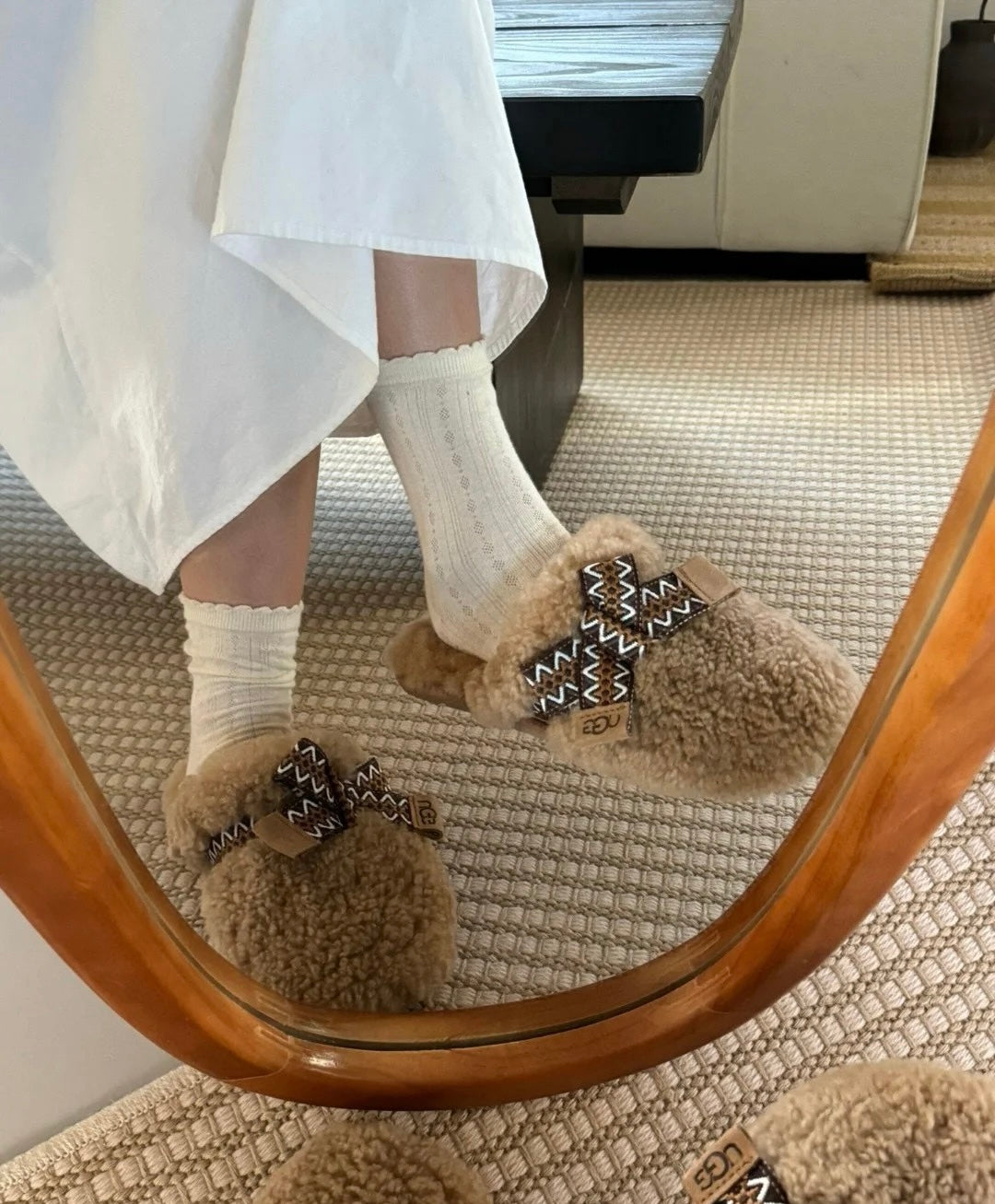 UGG Autumn/Winter Wool Slippers