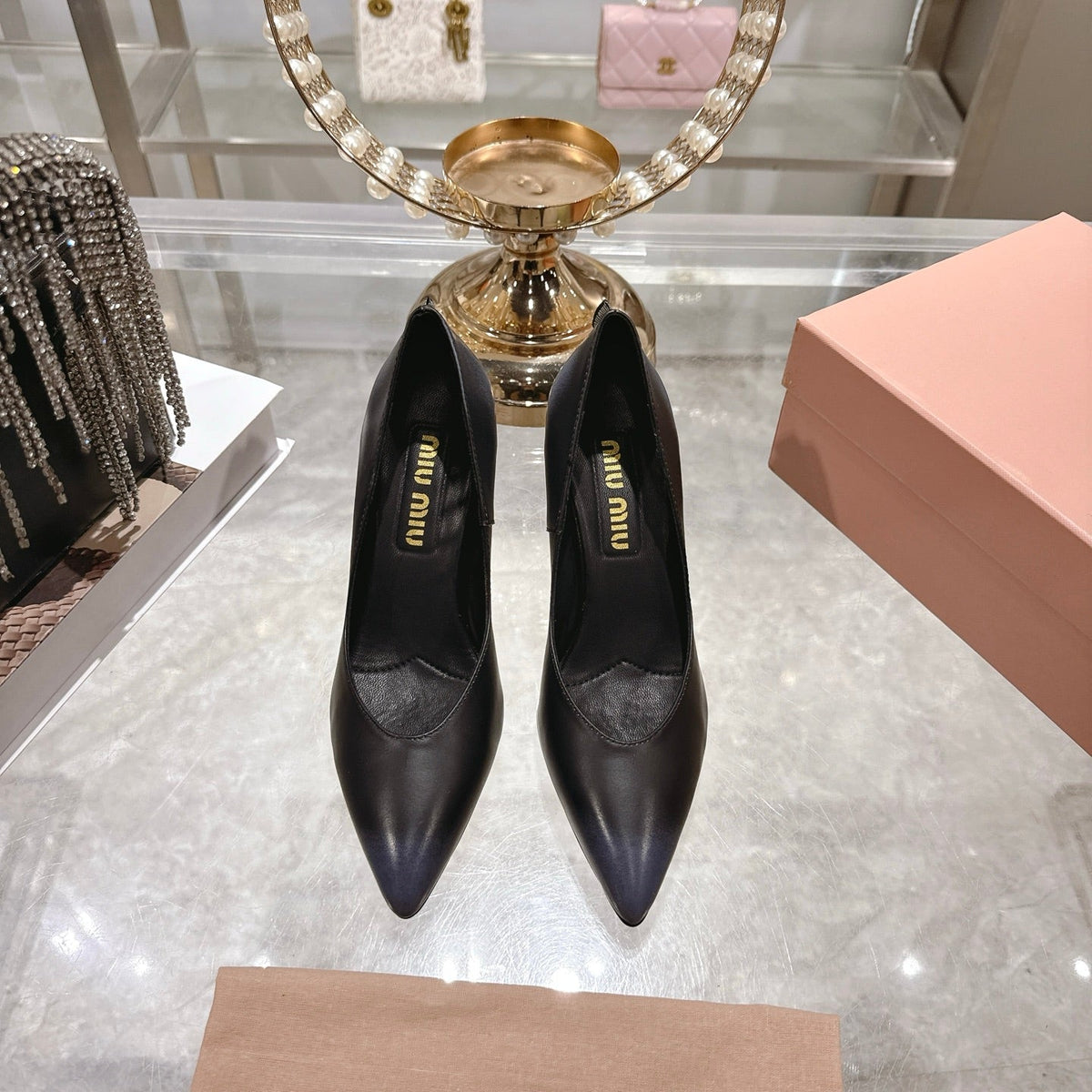 Miu Miu Pointed Toe Classic Pumps – Spring 2026 Collection