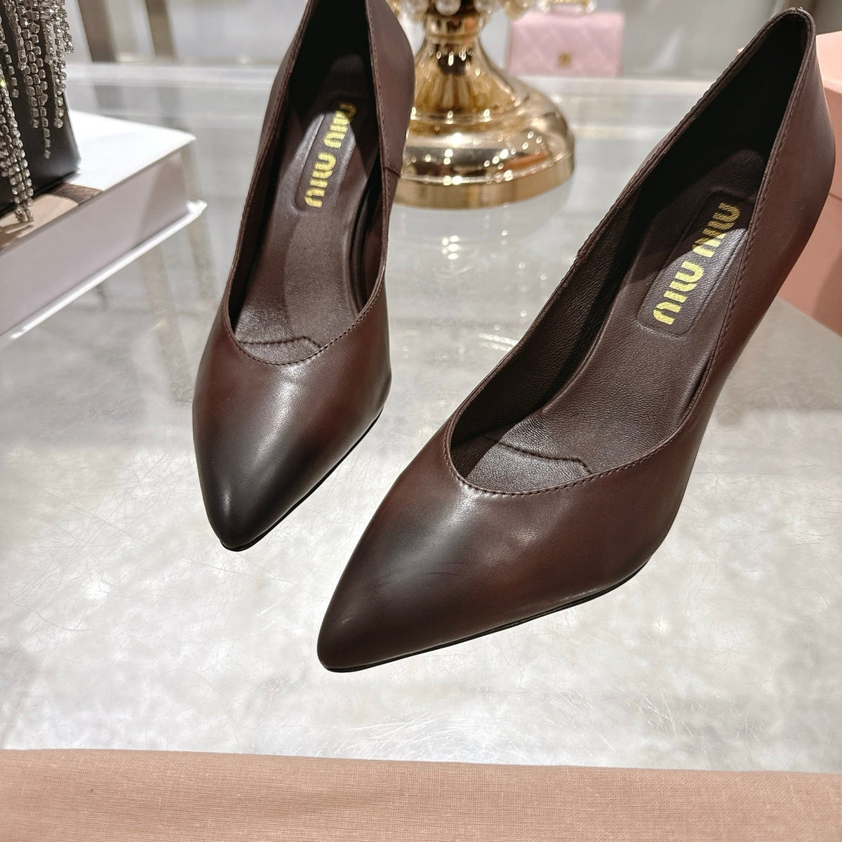 Miu Miu Pointed Toe Classic Pumps – Spring 2026 Collection