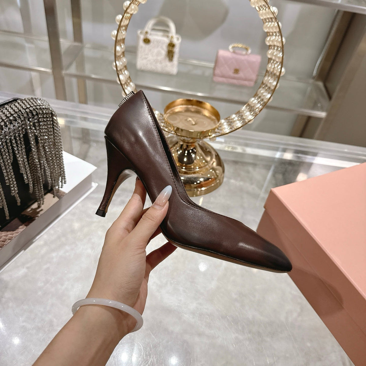 Miu Miu Pointed Toe Classic Pumps – Spring 2026 Collection