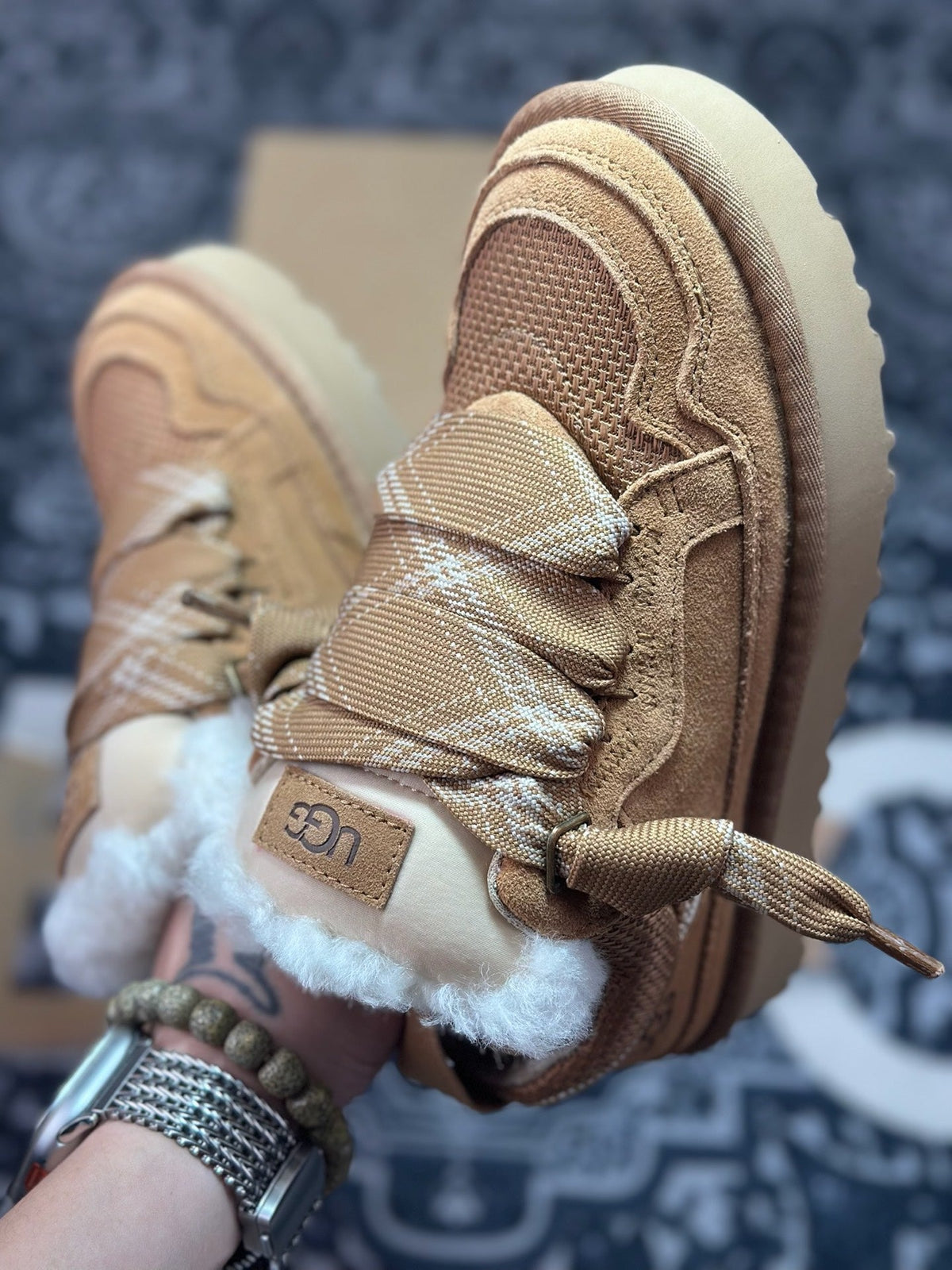 UGG Lowmel Sheepskin Snow Boots