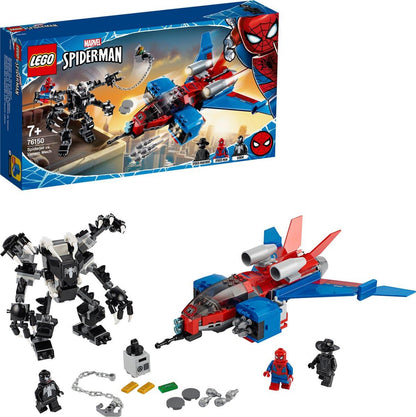 LEGO® Spiderjet vs Venom Mech 76150 Parts and Minifigures
