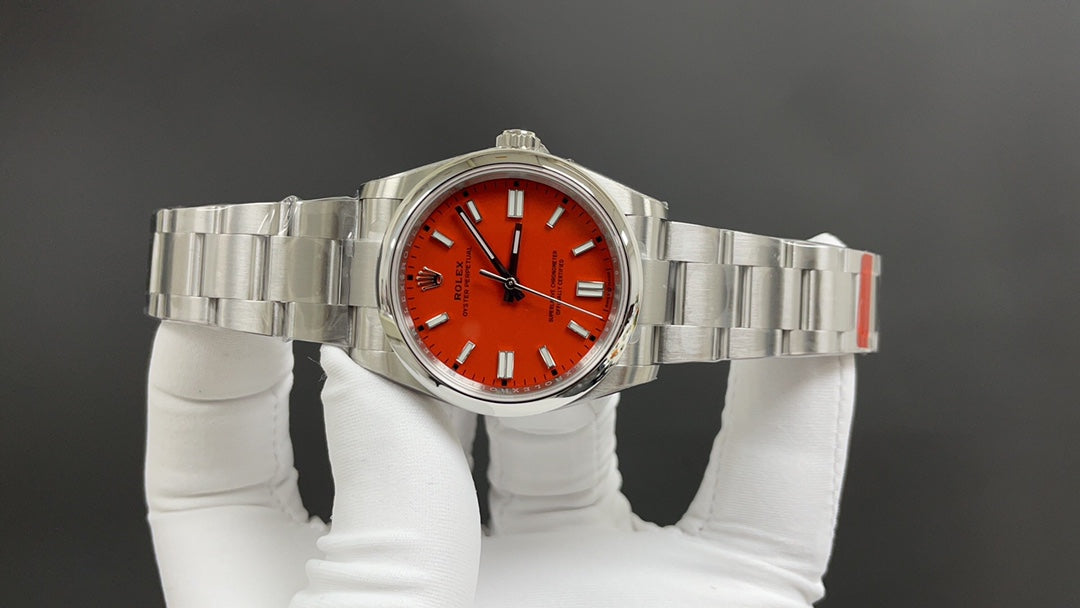 Coral Red 36MM Watch